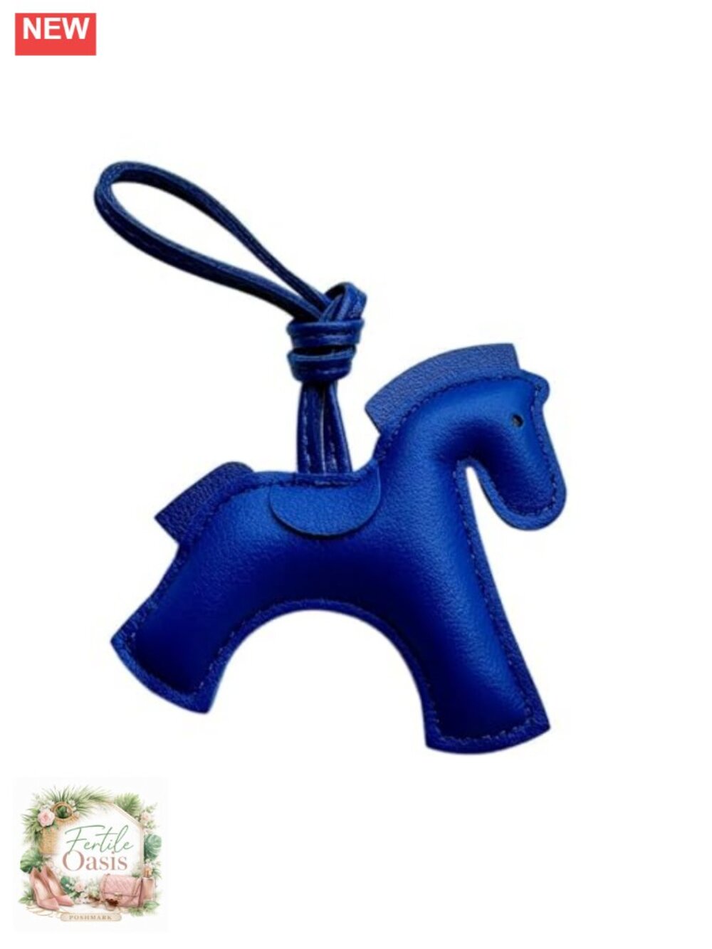Horse Bag Charm PU Leather Handbag Keychain Accessory Gift